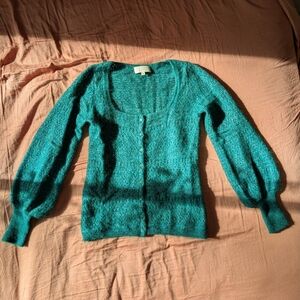 Sezane Esmee Cardigan Emerald XS